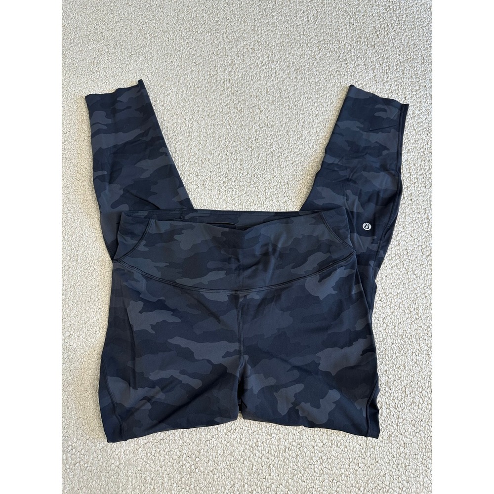 Lululemon Base Pace High Rise Pant 25 Heritage 365 Camo Deep Coal Multi Size 10